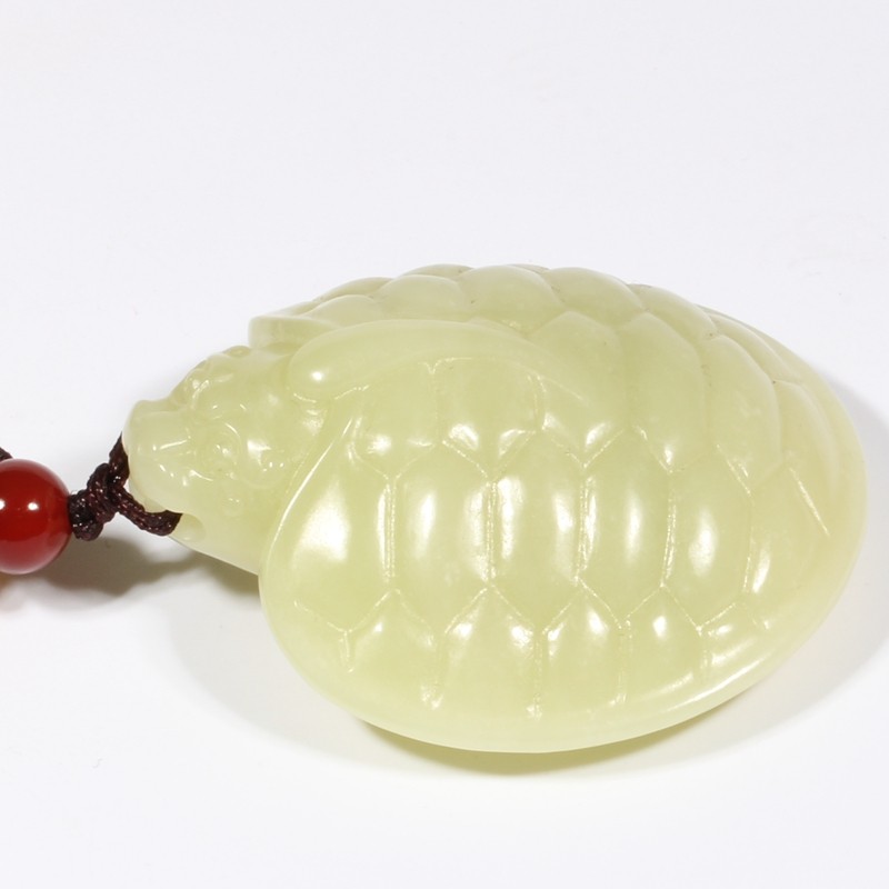 河南省玉石雕刻大师【杨三喜】和田玉黄玉龙龟把件61.19克特细料