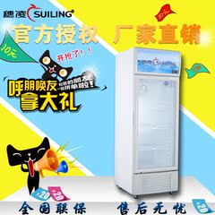 穗凌 LG4-253LW冰柜商用立式展示柜冷饮柜水果药材冷藏保鲜柜单门