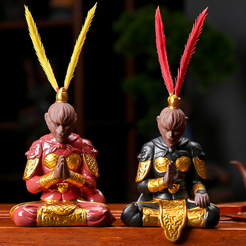 齐天大圣孙悟空陶瓷摆件中式禅意斗战胜佛猴子车载保平安茶道用品在类目 家居饰品, 摆件中 - 来自Buy2taobao.com提供专业的淘宝代购服务