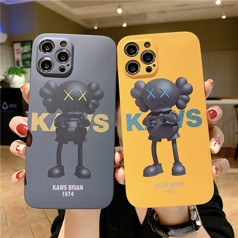 潮牌kaws小熊iphone11苹果12proax手机壳xr硅胶xs防摔se软套7p8p