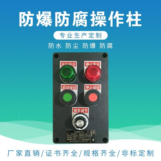 防爆防腐操作柱BZC三防控制箱IP65 按图生产 远程操作 PLC控制