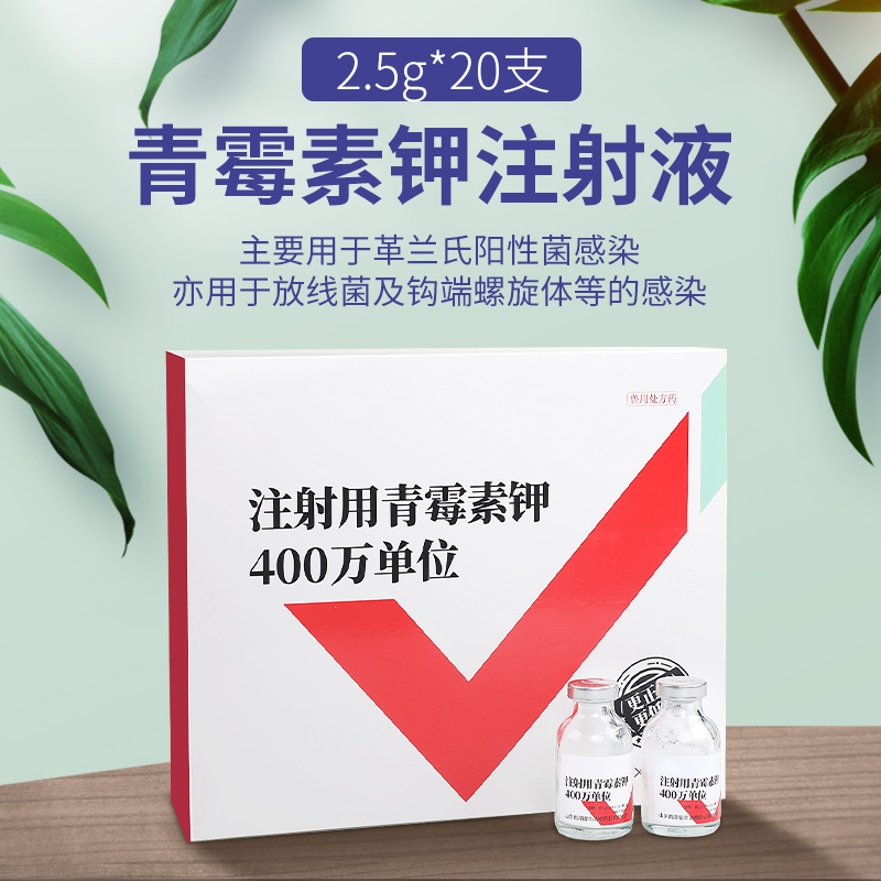 中农康畜兽药注射用青霉素钾羊药猪药兔牛羊药2.5gx20