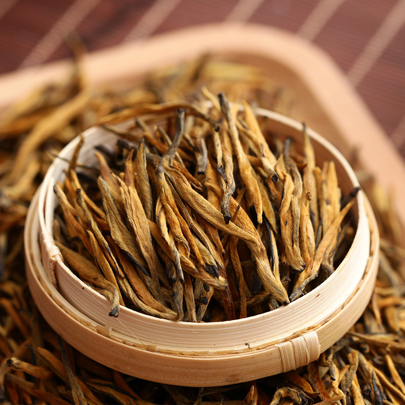 古树大金针滇红茶 云南凤庆工夫红茶 金芽单芽红茶 木盒装120g