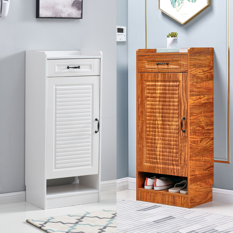 进门口小鞋柜窄款小尺寸家用省空间门外电梯口单门收纳小户型迷你