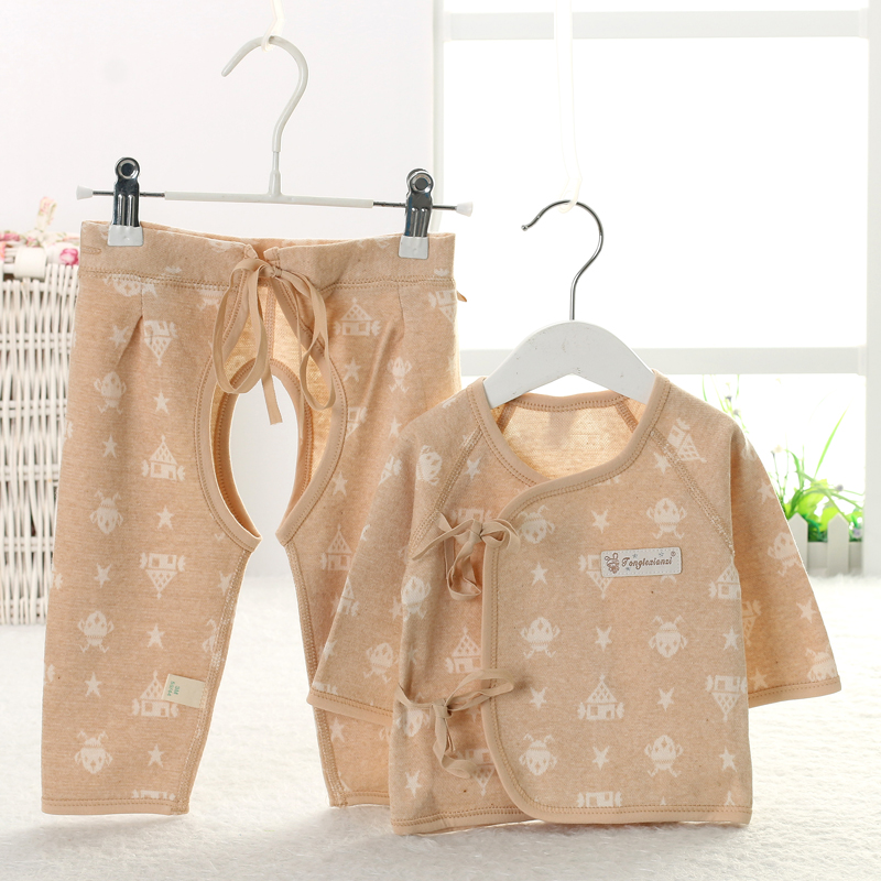 件套婴幼儿婴儿和尚内衣宝宝初生新生儿衣服纯