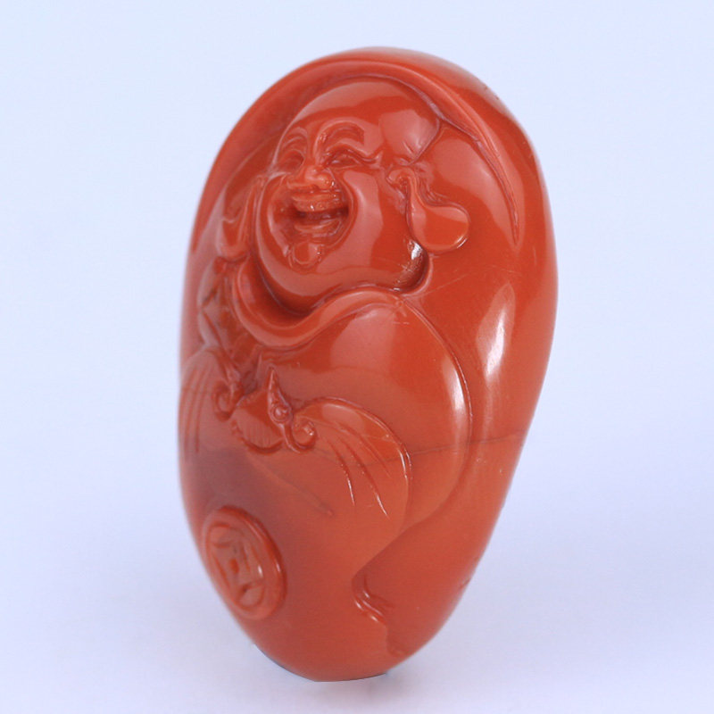 17.61克天然精品南红玛瑙挂件 佛公【福韵阁南红】