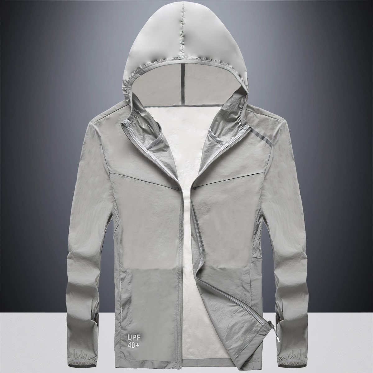 男士防晒衣2021夏季轻薄风衣外套韩版透气防风休闲连帽夹克防晒服