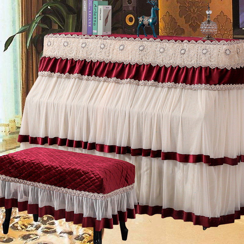 钢琴罩钢琴套全罩钢琴布盖布轻奢防尘罩纱现代简约琴罩钢琴帘