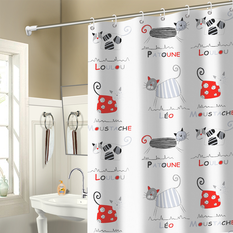 浴室帘子防水加厚浴帘套装免打孔淋浴挂帘卫生间窗帘布隔断帘|msdalam kategori keluarga/Alat Pembersihan peribadi, perkakas kebersihan/aksesori bilik mandi, Langsir pancuran - dari Buy2taobao.com untuk memberikan perkhidmatan ejen Taobao profesional membeli