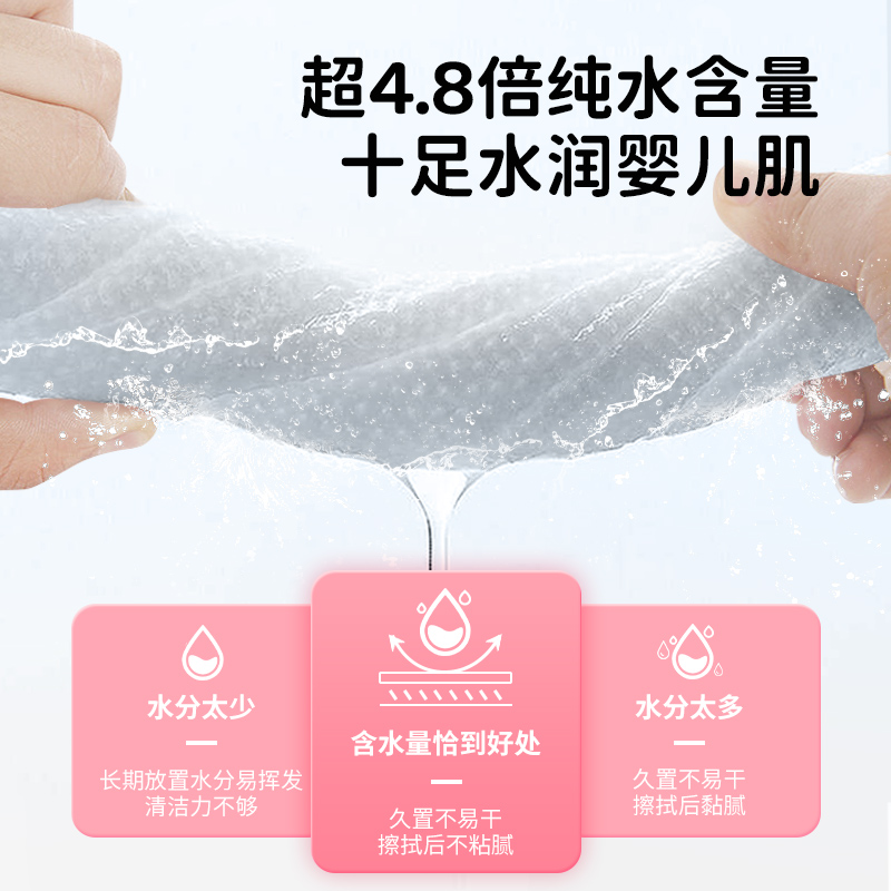 【香菇姐姐】怡恩贝婴儿湿巾纸手口屁专用大包家庭实惠宝宝湿纸巾