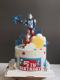 超人要相信光蛋糕装饰 泽塔举手超人男孩男生生日蛋糕摆件插件