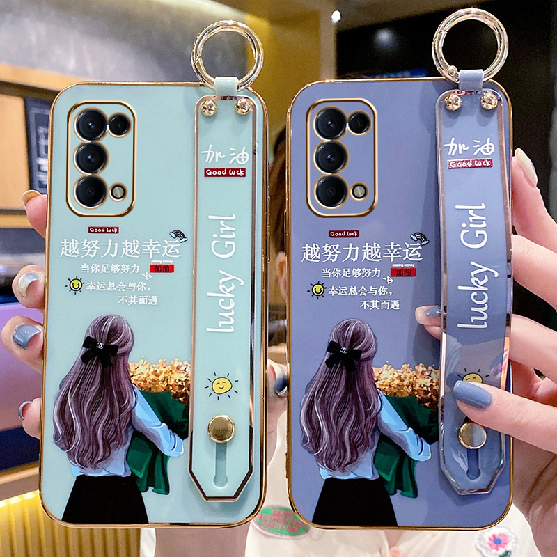 适用于opporeno5手机壳reno5pro新款5pro+防摔oppo全包5g十加潮女款reno5k硅胶保护套PDSM00简约网红花小清新