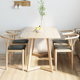 餐桌家用小户型2024新款桌子出租房用长方形饭桌餐饮商用实木桌椅