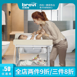 【意大利】Brevi婴儿换尿布台宝宝新生儿浴盆按摩护理台可折叠