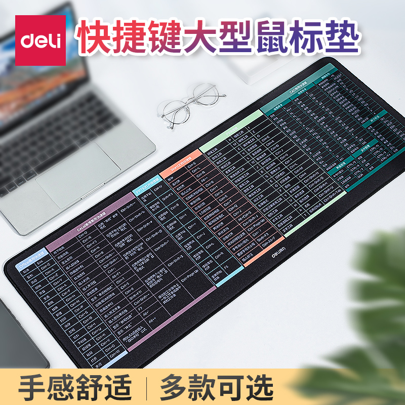 得力大鼠标垫加厚办公ps快捷键大全护腕垫大号cad电竞桌面键盘垫在类目 电脑硬件/显示器/电脑周边, 电脑周边, 鼠标垫/贴/腕垫中 - 来自Buy2taobao.com提供专业的淘宝代购服务