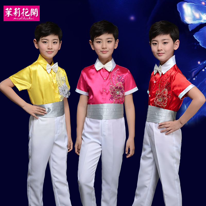 儿童合唱服夏季男童短袖套装六一儿童演出服小学生合唱比赛表演服在类目 童装/婴儿装/亲子装, 儿童演出服中 - 来自Buy2taobao.com提供专业的淘宝代购服务