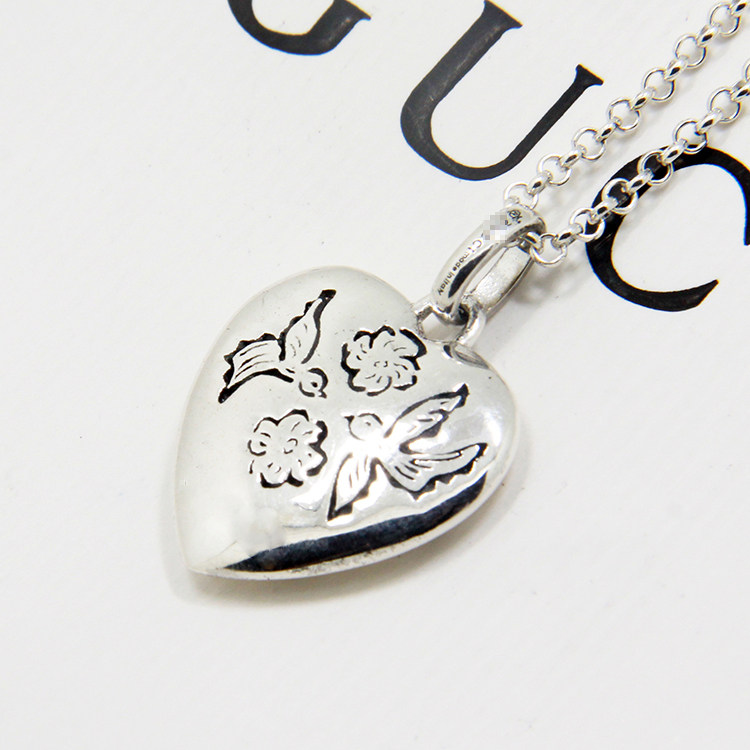 blindforfklove双g爱无畏花鸟爱心眼睛虎头情侣男女吊坠项链