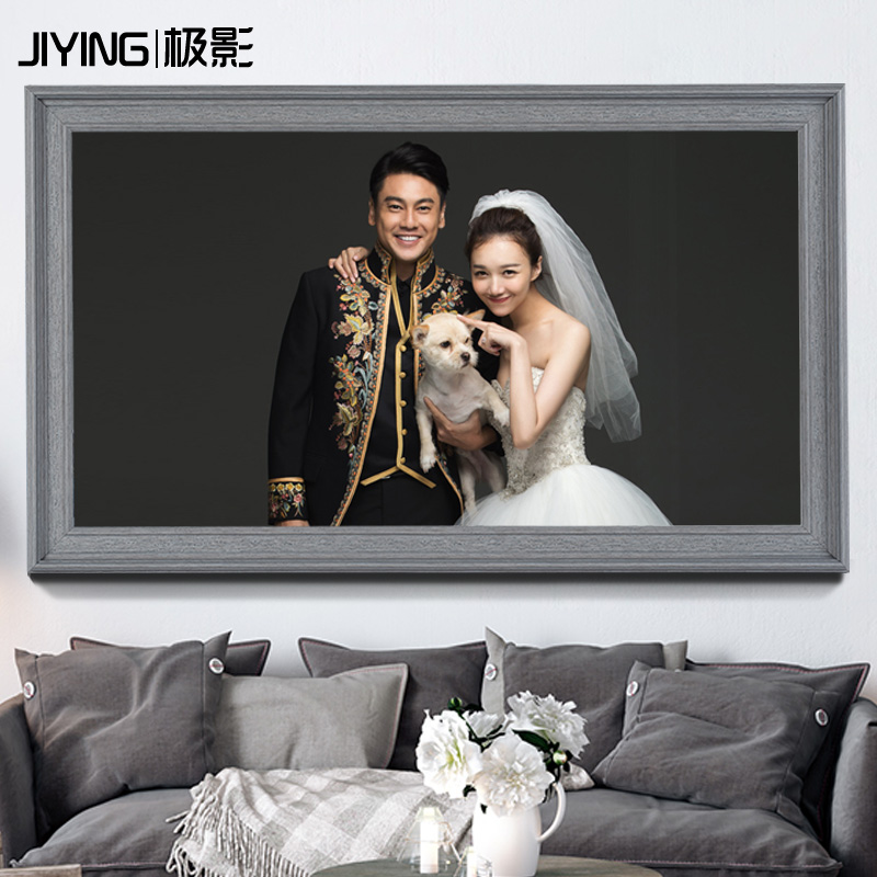 全家福宝宝相框放大挂墙韩式50寸48寸洗照片加相框制作定做婚纱照