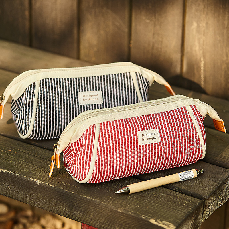 5元bl399-韩国复古卷卷笔袋帆布笔袋8元韩国简约大容量铅