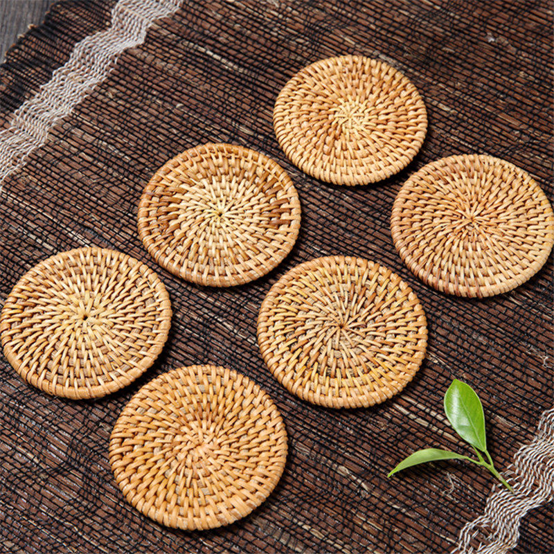 8竹禅迹 日式手工丝瓜络养壶垫藤茶杯垫紫砂壶杯托垫茶道茶具配件已售