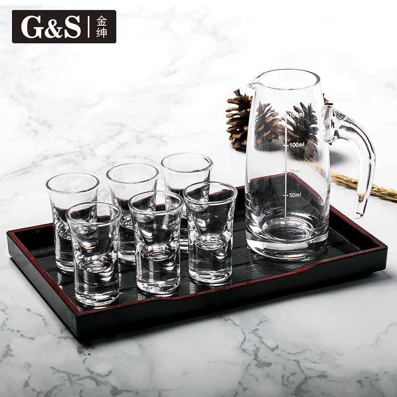 金绅白酒杯水晶玻璃分酒器壶烈酒杯一两小酒杯一口杯酒具套装家用|msdalam kategori pinggan mangkuk, Flagon/Wineglass/Wine, 酒杯(新), 白酒杯 - dari Buy2taobao.com untuk memberikan perkhidmatan ejen Taobao profesional membeli