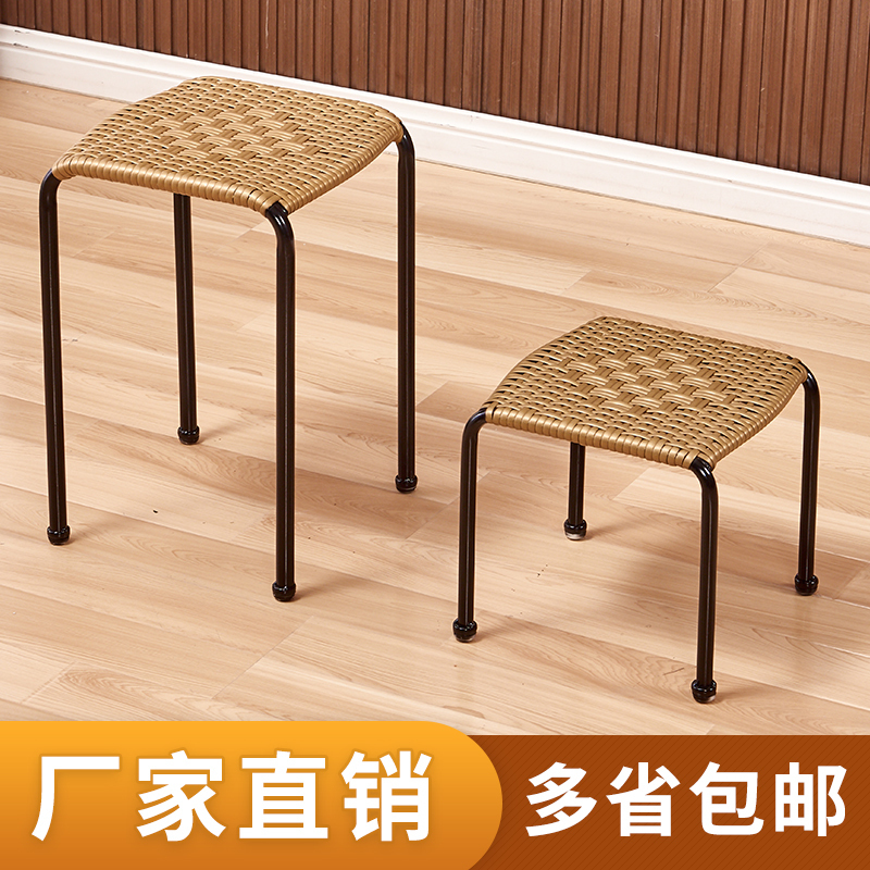 藤编凳子塑料小坐凳换鞋凳矮凳家用儿童方凳时尚创意成人餐椅板凳|msdalam kategori perabot kediaman, Kerusi kelas, najis, najis rendah - dari Buy2taobao.com untuk memberikan perkhidmatan ejen Taobao profesional membeli