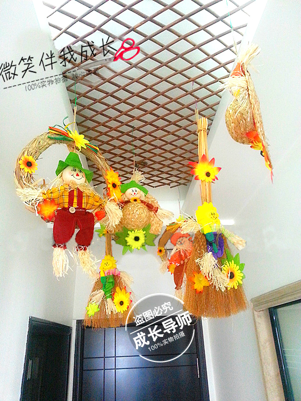 Autumn and winter Christmas kindergarten Countryside decorate Classroom Corridor Ceiling metope environmental protection Straw Pendants Pendantsin the Home accessories , Creative Jewelry , Air Charm category - from Buy2taobao.com to provide professional Taobao agent buy service