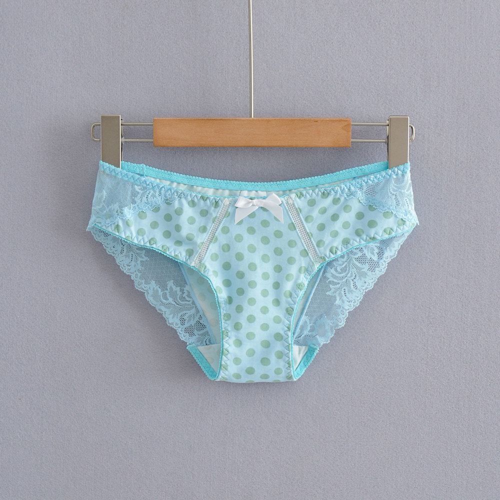 女款中低腰拼接性感三角内裤女nk6419