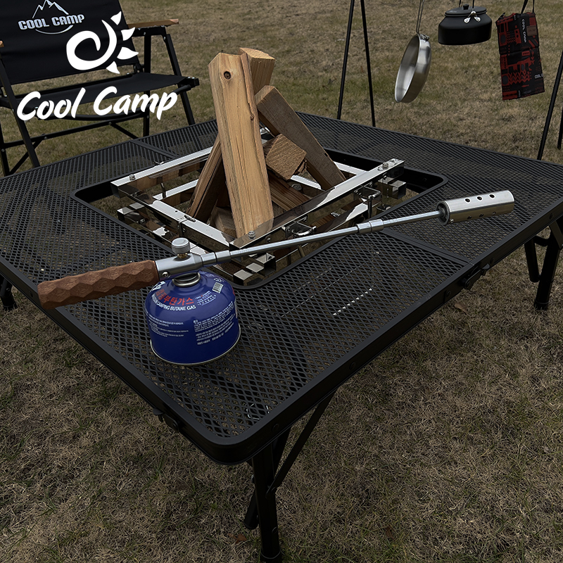 COOLCAMP户外露营加长喷火枪便携式手持木柄烧烤点火器燃气喷火器