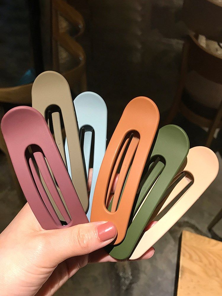 网红发夹大号一字夹边夹头发后脑勺少女夹子顶夹刘海夹头饰女发卡