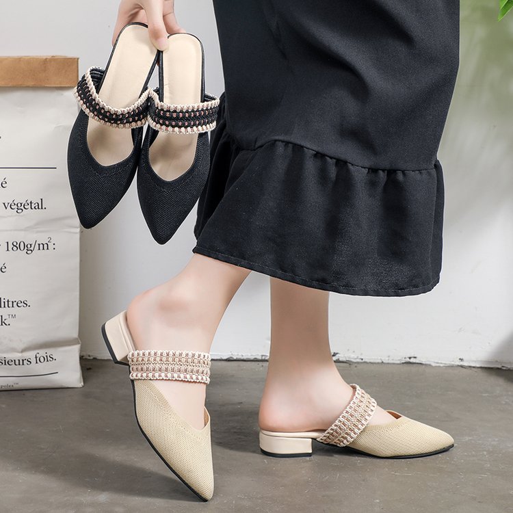 35-43 Extra size women's shoes 41 Large Baotou Semi slipper 42 new pattern ventilation Tip mulesin the Women's Shoes, Slippers category - from Buy2taobao.com to provide professional Taobao agent buy service