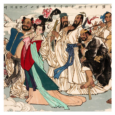 老盛京名家书画精品即刻拍专场 【即拍即得】周宝军《八仙过海图》