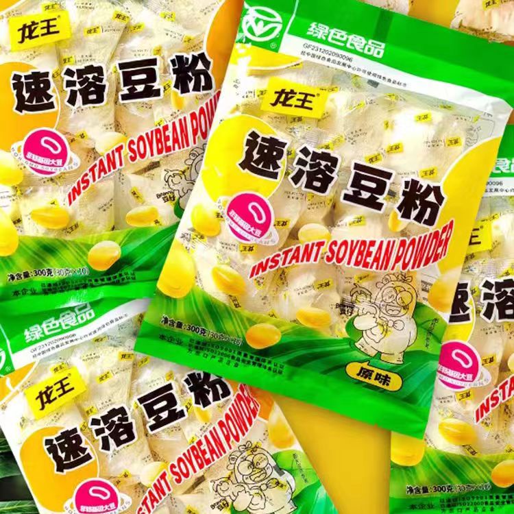 龙王原味豆粉 速溶豆粉非转基因豆制品  冲饮每袋300g 两袋包邮