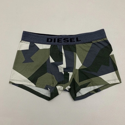 DIESEL迪赛迪素 印花纯棉四角裤裤头内裤