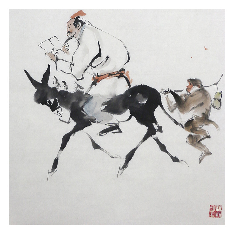 徐卫伟《逍遥图》100x53cm