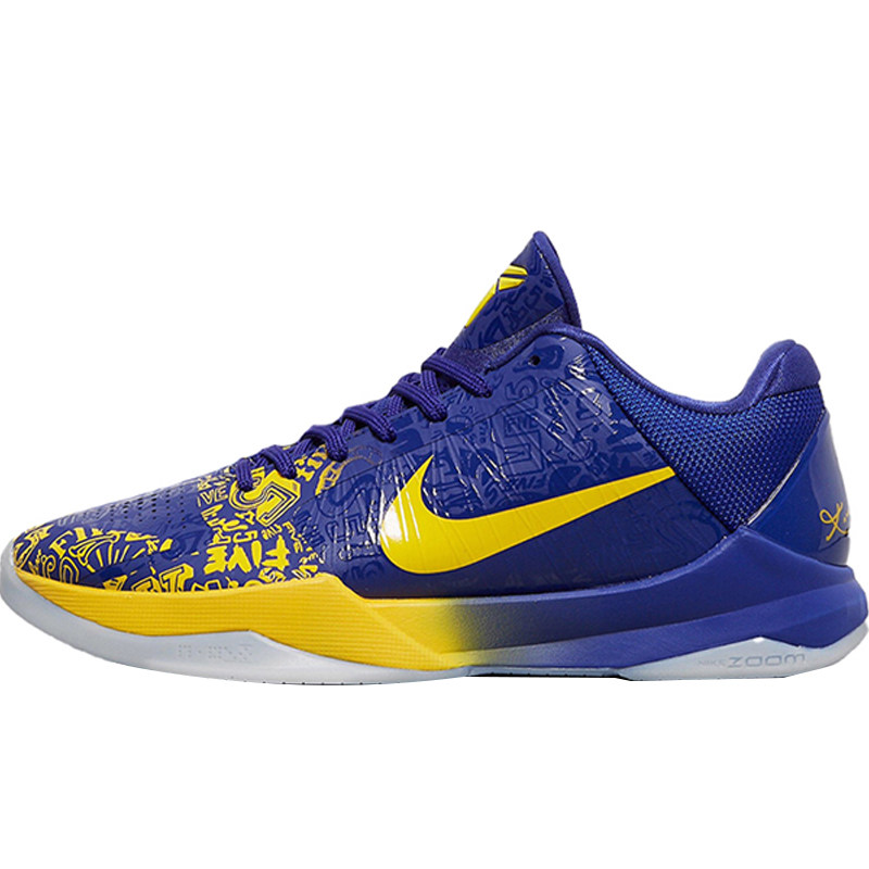 nike zoom kobe 科比5代 紫金湖人五冠王mvp涂鸦篮球鞋cd4991-400