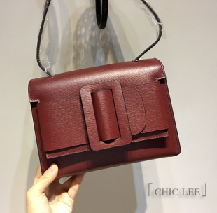 hermes so kelly bag CHIC BAG 歐美雜志款秋冬時尚搭扣牛皮小方包 單肩斜挎包小包 kelly