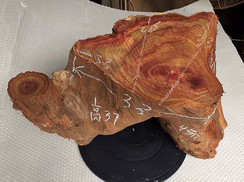 香樟木墩树根根雕凳子实木凳红樟木墩子底座圆凳茶壶