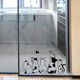 创意可爱猫咪厨房玻璃门贴纸衣柜镜子装饰贴画家用推拉门防撞窗花