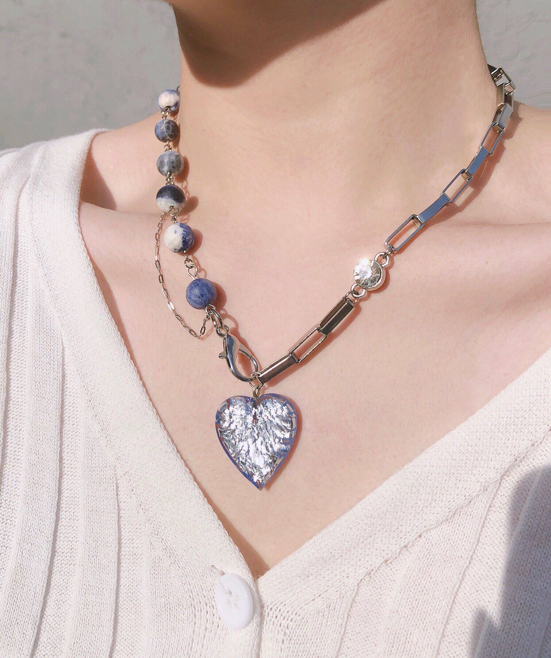 rainspot原创设计钛钢项链女轻奢小众爱心欧美辣妹粗链y2k潮酷新