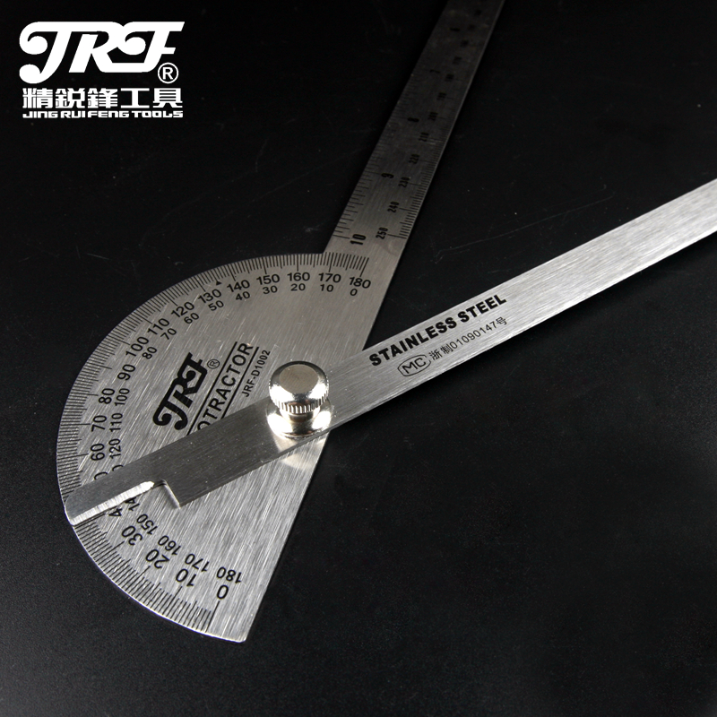 精锐锋工具角度尺 测量角度 量角器 木工分度规 不锈角度规 角尺