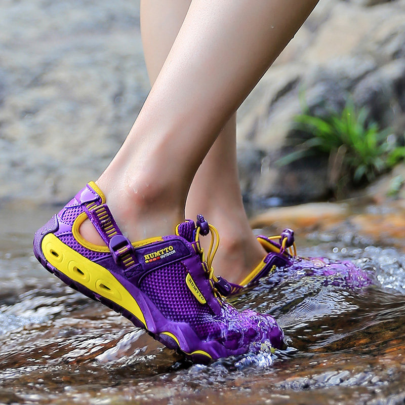 悍途溯溪鞋女夏季户外水陆速干徒步登山朔溪鞋漂流两栖防滑涉水鞋