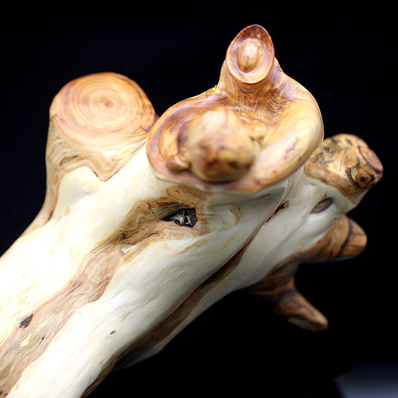 大智寺 崖柏元宝弥勒佛摆件 佛法加持