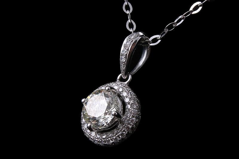 【第一次】宝瑞通绝当 主钻1.004克拉 颜色k-l净度si 钻石吊坠