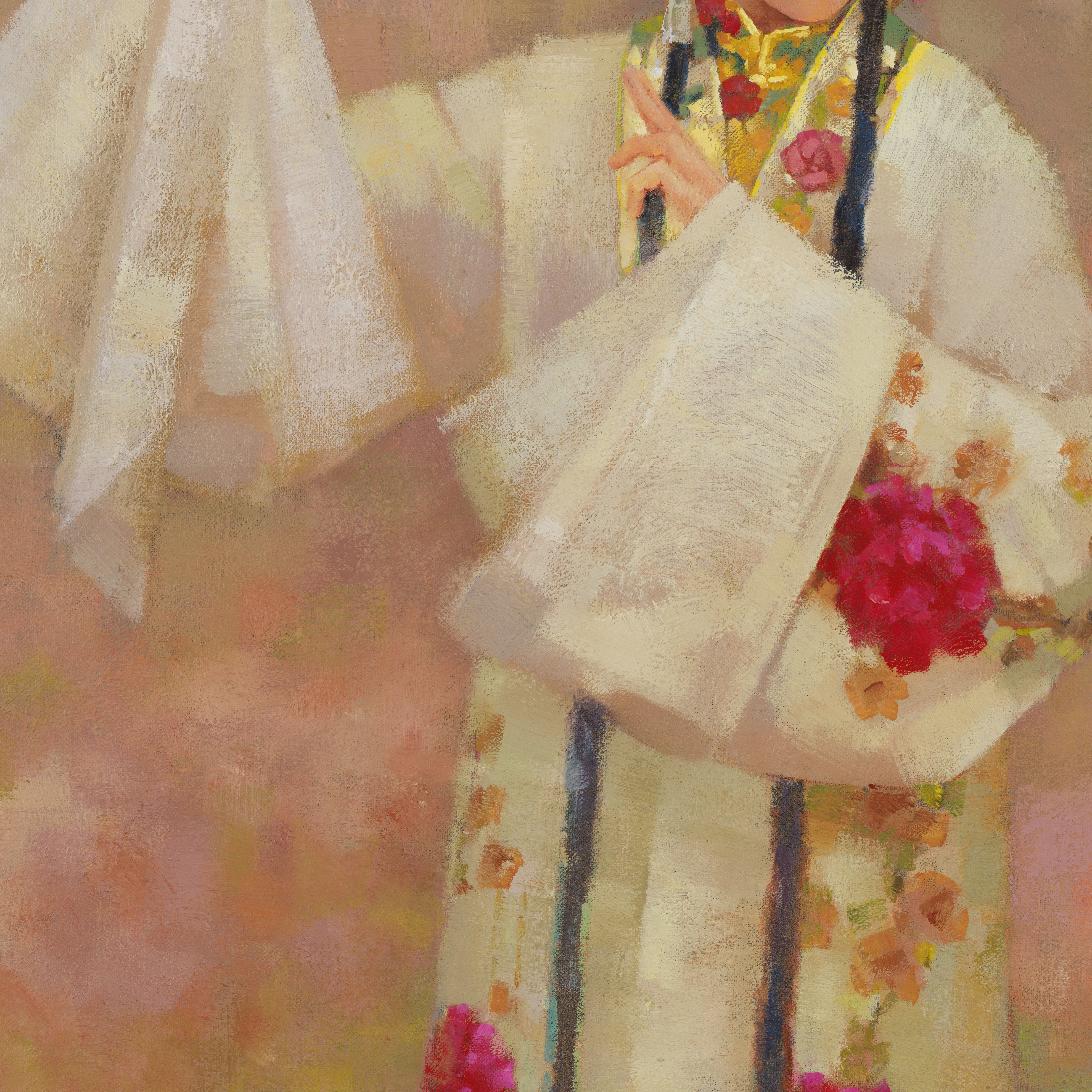 王树田《小花旦》| 版画 | 自由画家