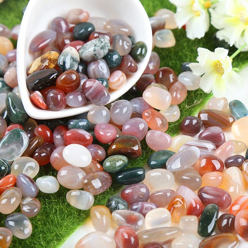 南京雨花石原石天然清仓鱼缸小花石头子多肉铺面盆栽五彩鹅卵石