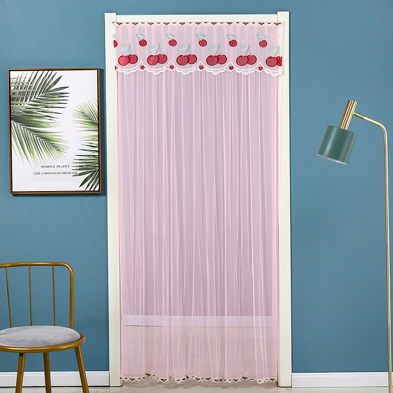 卧室门帘布艺长帘