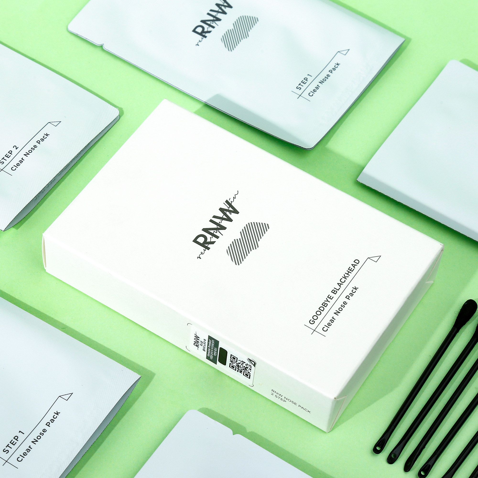 韩国rnw鼻贴女去黑头粉刺官方旗舰清洁控油收缩毛孔温和不撕拉