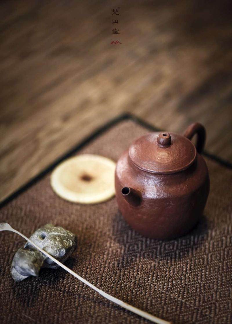 梵山堂景德镇紫砂壶朱泥手捏壶陶壶手工泡茶壶原装正品