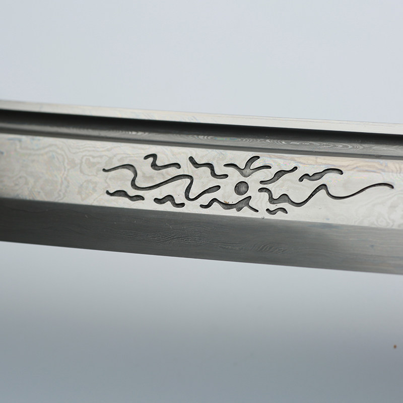 【莫干剑】季劭聪《莫干剑环首》未开刃 浙江省工艺美术大师